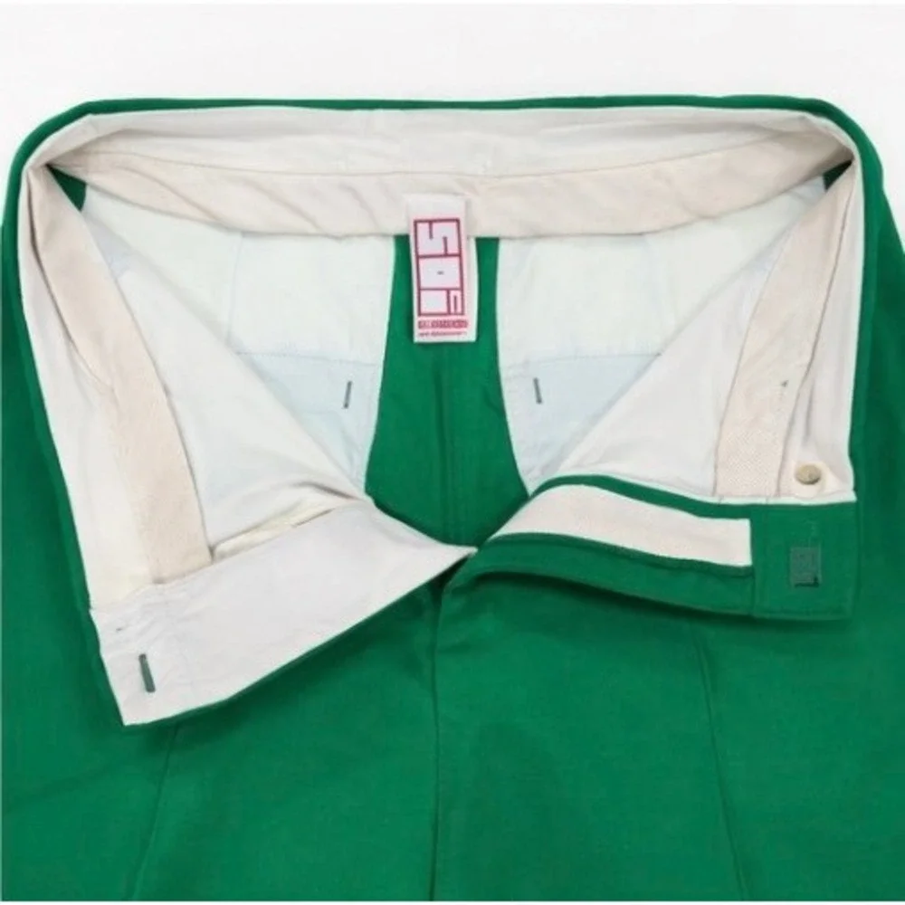 Emerald Green Lace Trim Tailored Shorts Designer Made In Italy SOI Studio S/M - Picture 6 of 8